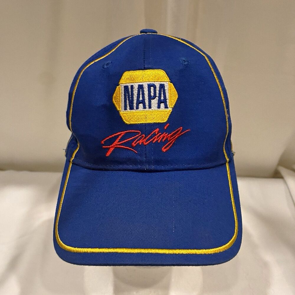 Fair condition* NAPA Racing NASCAR #55 Adjustable Cap Hat Blue/Yellow One Size
